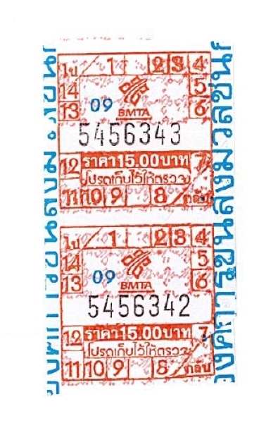 3 Bus ticket