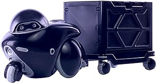 キャビコ チョイプラシリーズ HAKOBU/RIKU CART&CONTAINER set (ハコブ/リク カート＆コンテナ セット) ブラックVer. 全長約75mm 1/12スケール プラモデル MIM-020-BK
