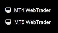 MT4・MT5 WebTraderを選択するボタン
