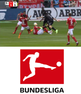 Endo imitates the Bundesliga logo