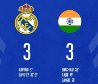 Real Madrid 3-3 India U17