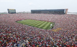 When 109318 fans showed up to watch Real Madrid play Manchester United in Michigan in 2014