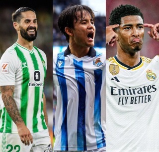 Players with the most MVP awards so far in LaLiga isco kubo bellingam