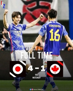 Japan [4] - 0 Canada 2023 Tanaka Tomiyasu