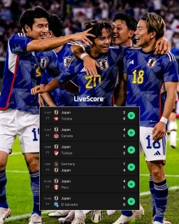 Japans last 6 matches are all one-sided