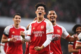 Arsenal first Goal for Tomiyasu