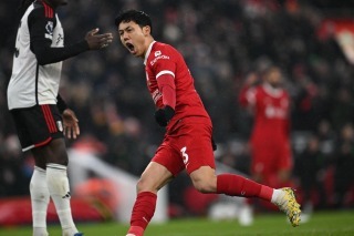 Wataru Endo has already scored twice in 16 appearances for Liverpool this season