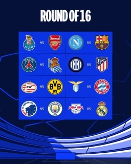 UEFA Champions League round of 16 draw 23_24