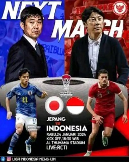Asian Cup 2023 match between Japan and Indonesia