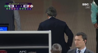 Roberto Mancini walks down the tunnel before South Koreas 4th penalty