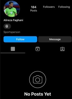 Instagram have suspended the account of Iranian referee Alireza Faghani after mass reports from Iraqi fans