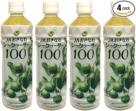 JAおきなわ　シークヮ―サー１００ 果汁100％ 500mlｘ４本セット ボトル