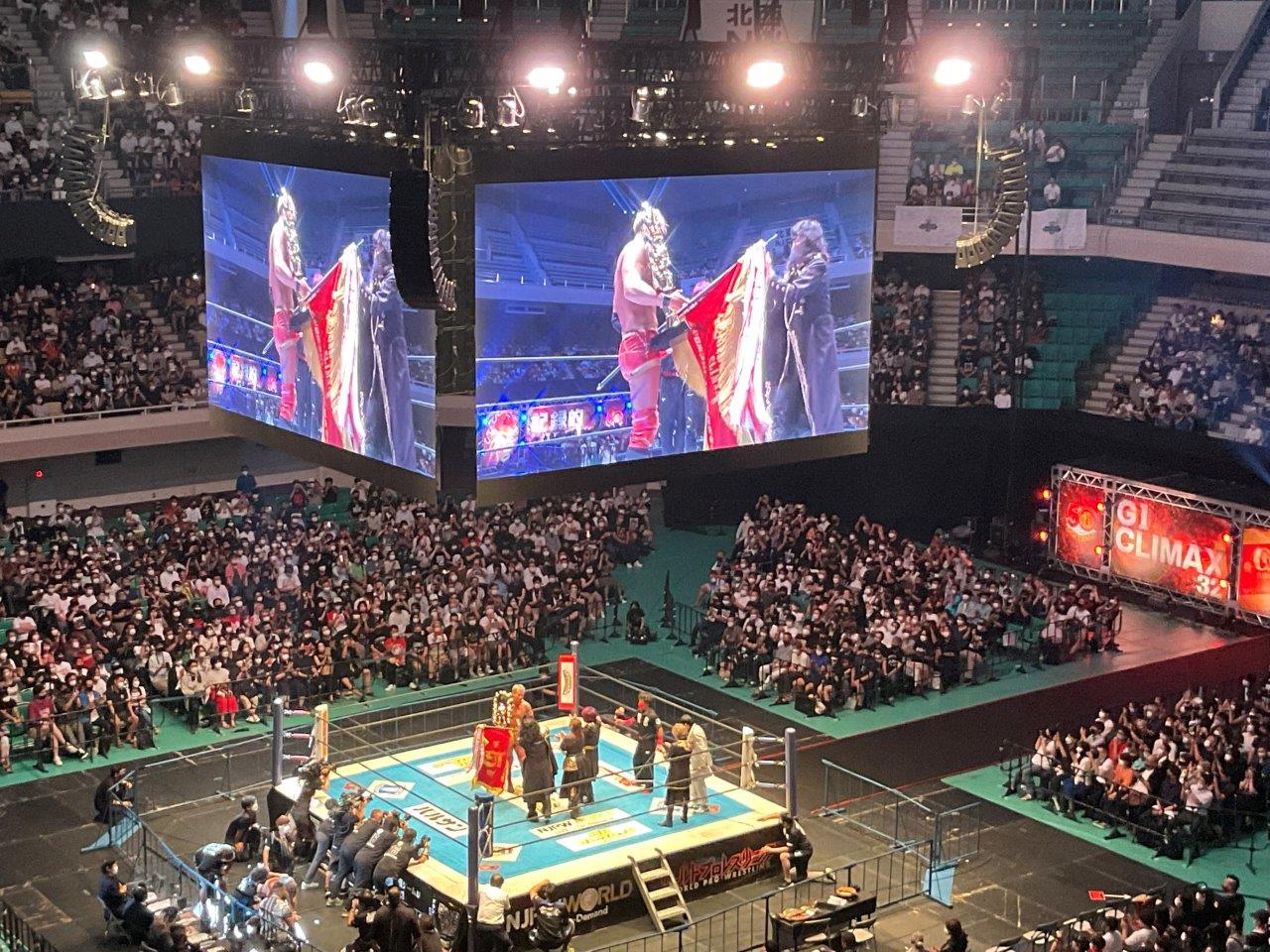 新日本プロレスG1クライマックス2022年8月18日オカダ優勝3