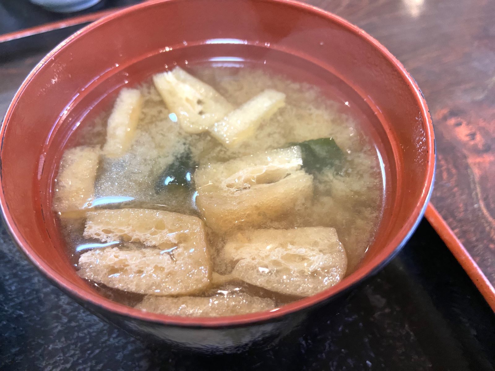 大阪屋　日替り定食　味噌汁