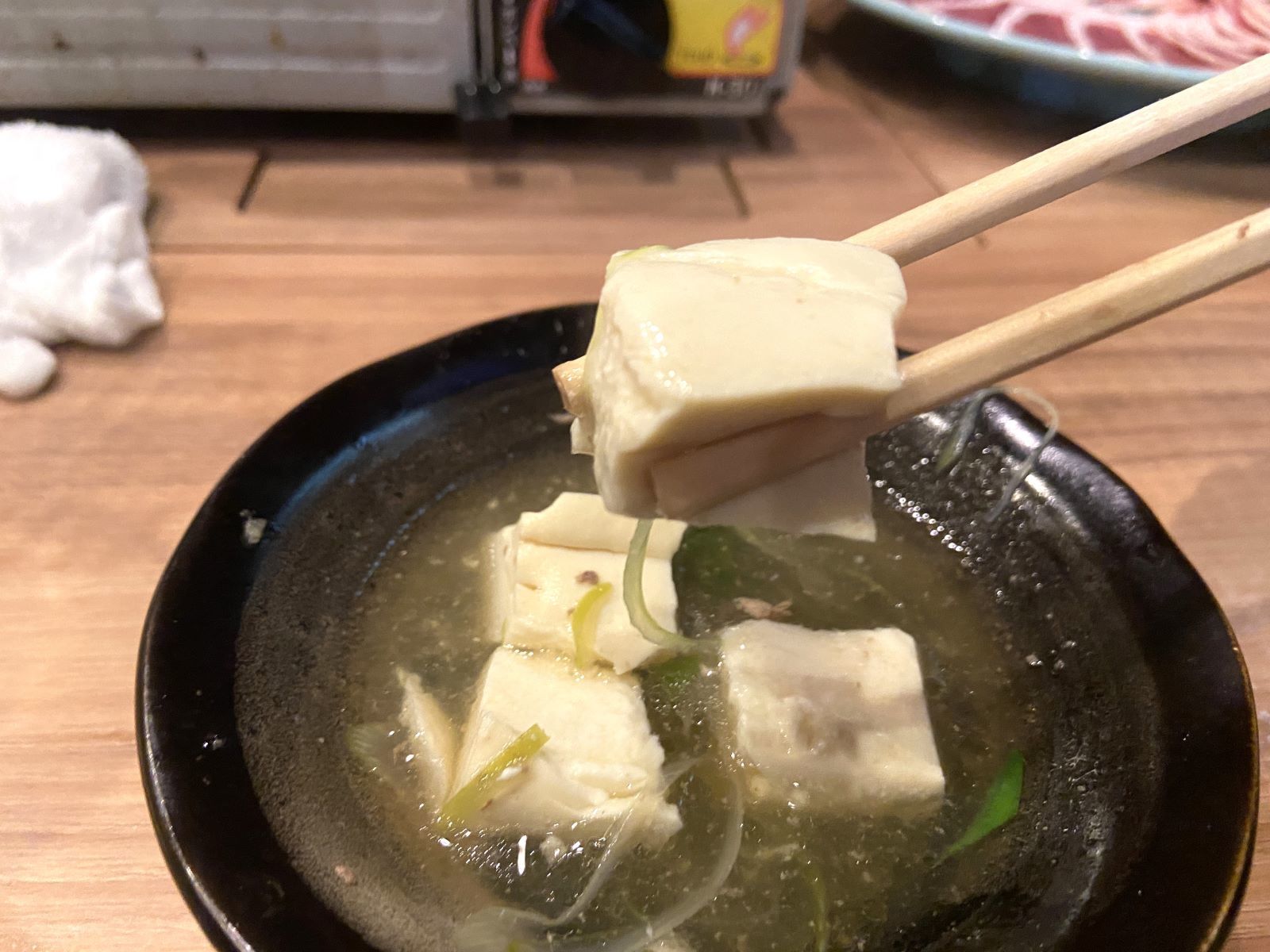 末広　鴨鍋　豆腐