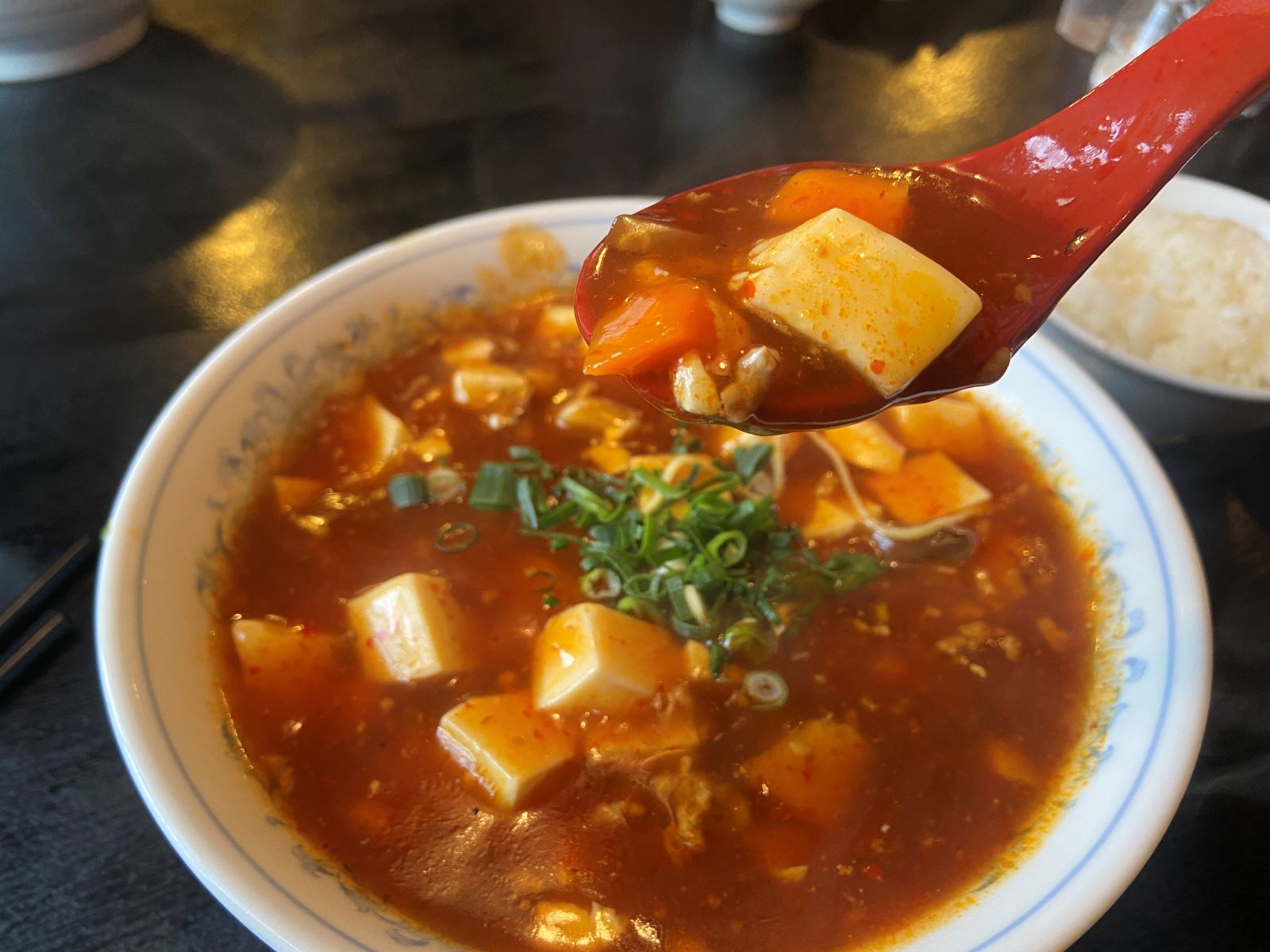 香蘭　マーボーメン　スープ